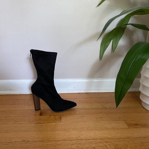Nastygal Vegan Suede Sock Boot - Picture 2 of 4